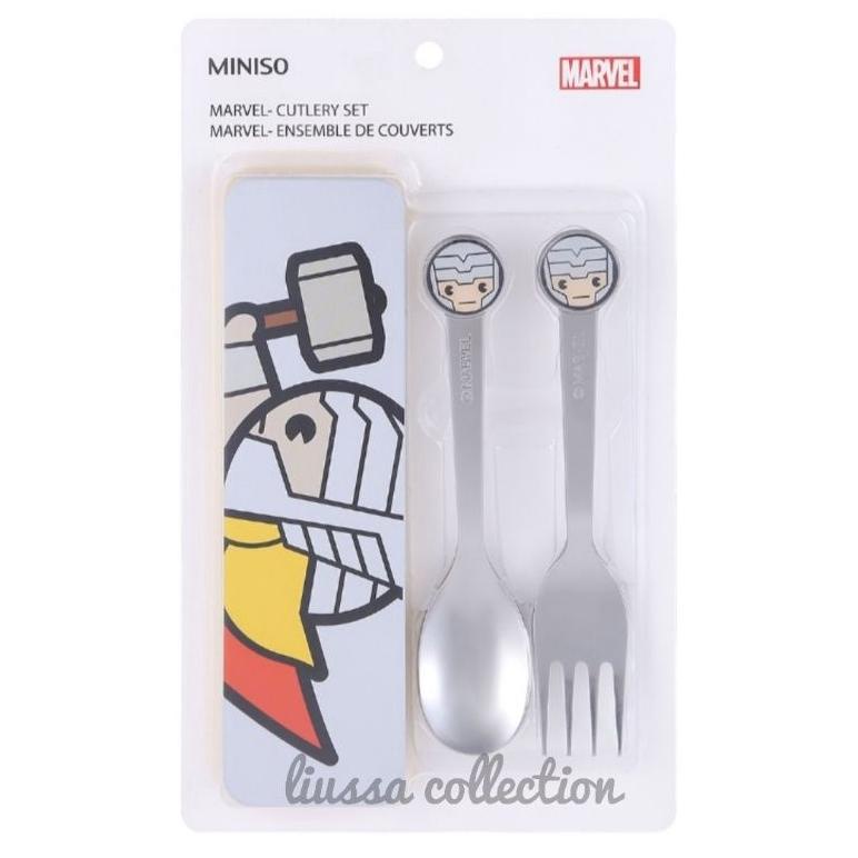 Grosir Alat Makan Miniso - Marvel Cutlery Set Msx