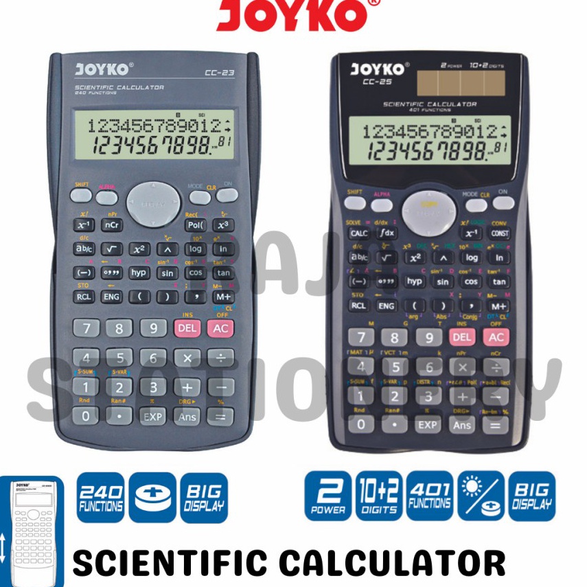 

Promo JOYKO SCIENTIFIC CALCULATOR / KALKULATOR ILMIAH MATEMATIKA JOYKO MURAH BERKUALITAS 67