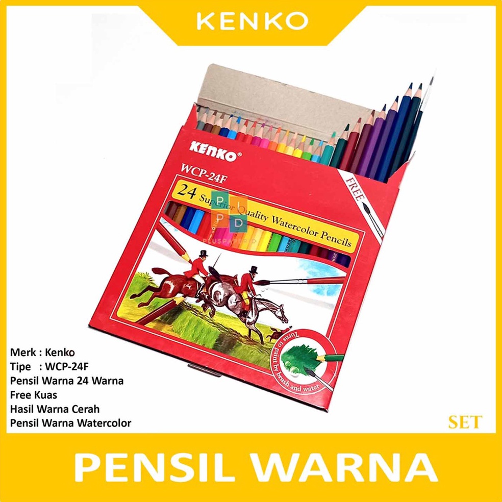 

Terkini KENKO - Pensil Warna WCP-24F Pencil Watercolor - Set 42