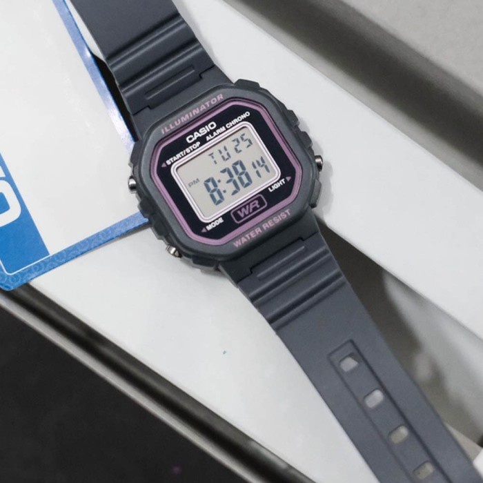 PROMO CASIO LA-20WH-8ADF - JAM TANGAN WANITA - MINI SIZE - ABU-ABU LA20WH TERBARU