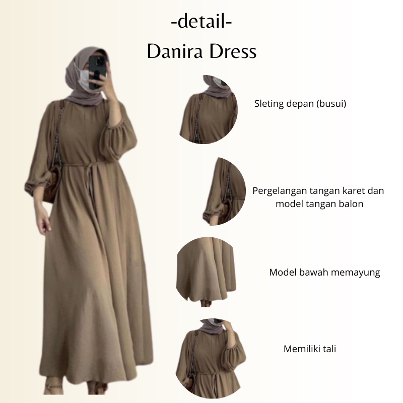 Beautyshirt / Danira / Dress / Bahan Crinkle Airflow