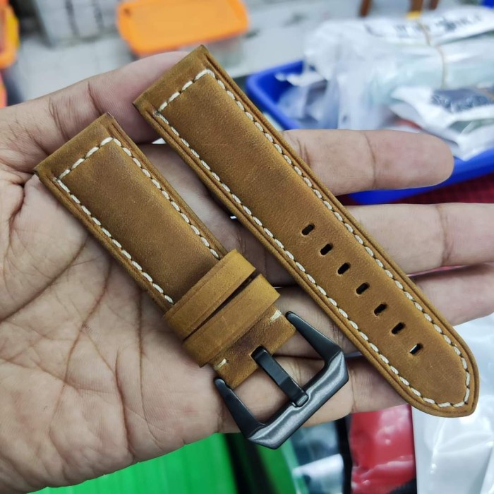 PROMO TALI JAM TANGAN KULIT NAUTICA SIZE 22MM 24MM LEATHER STRAP PREMIUM TERLARIS