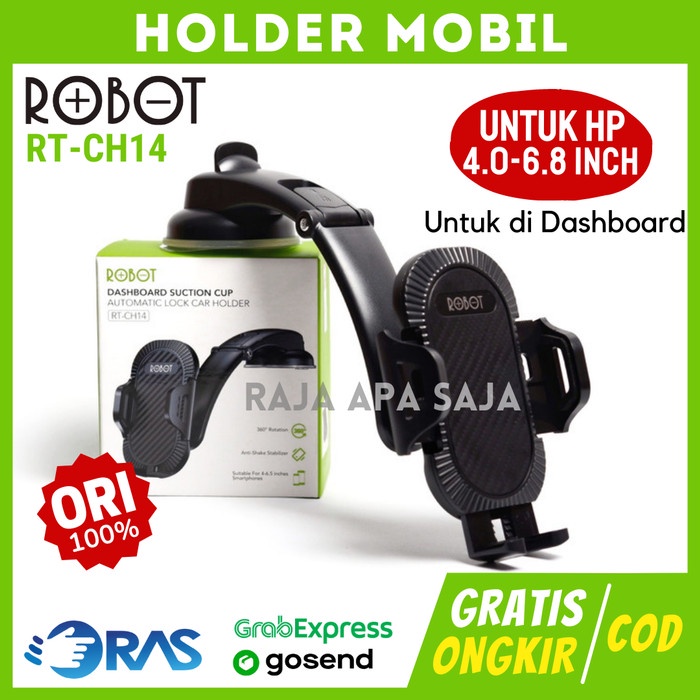 Terlaris Holder Hp Mobil Robot Car Phone Holder Dudukan Stand Dasbord Dashboard