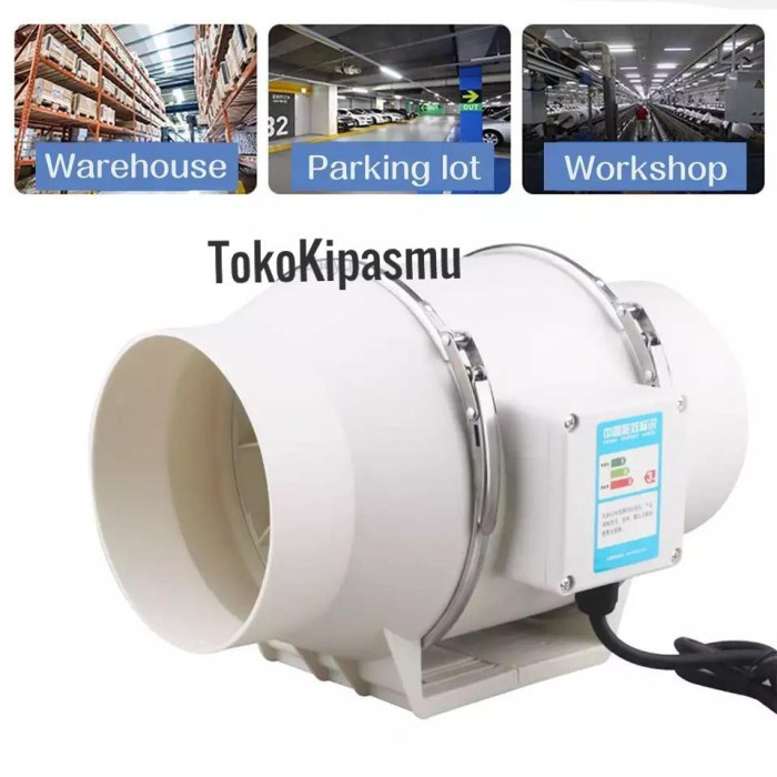 Terlaris Inline Fan 4 Inch Inline Fan Pp Plastik 4 Inch Duct Inline Pp 4 Inch