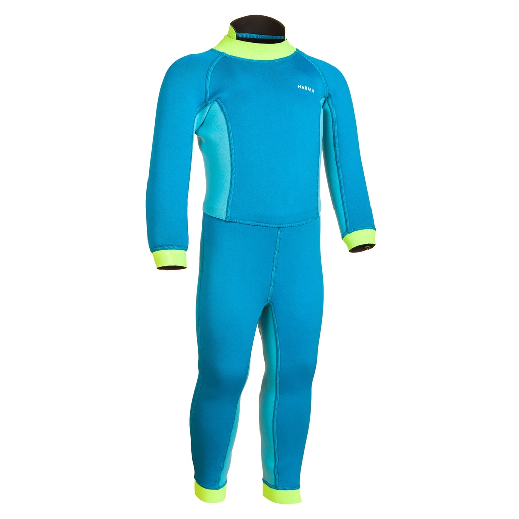 Decathlon NABAIJI Baju One Piece Renang Neoprene Anak-Anak - TI WARM Biru - 8595633