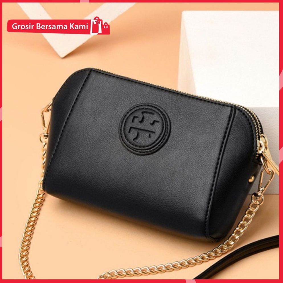 Harga Spesial.. Tas Selempang Tory Burch Mini Tali Rantai Mix Kulit Import