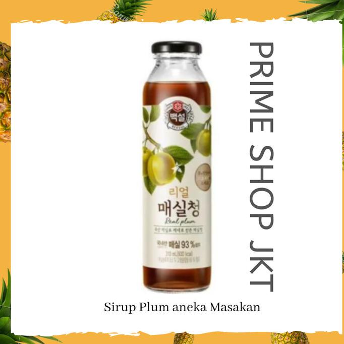 

Cj Beksul Plum Syrup - Sirup Maesil Korea 310 ml Botol Kaca