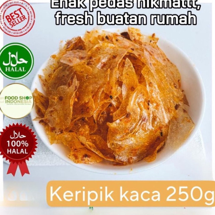 

✻Sale❁ TWYBW Opak Kaca Keripik Kaca Pedas 250g makanan ringan murah snack murah cemilan murah jajanan murah jajan snack oleh oleh murah enak berkualitas jajanan kekinian kripca W99 ✫Harga Promo