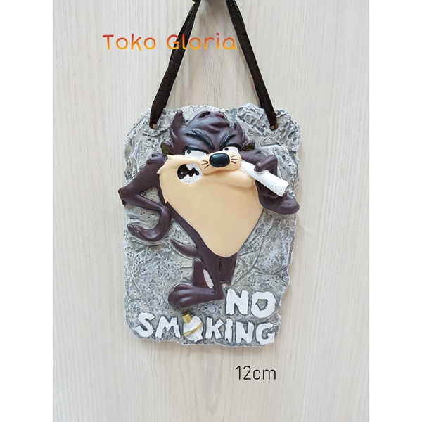 Terlaris Painting Pajangan No Smoking Tazmania Gantungan Dinding