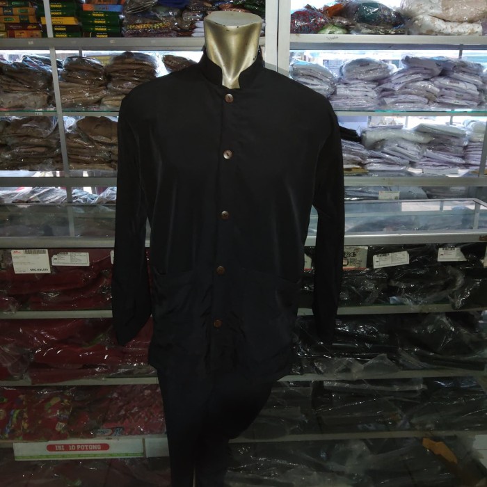 Bestseller Baju Seragam Sunda Pangsi Kampret Hitam Size Besar Xl 2L
