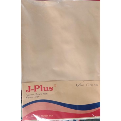 

Amplop Coklat Folio J-Plus Seal Lem Pengaman