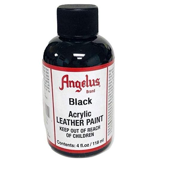 

~^~^~^] Angelus Black Acrylic Leather Paint Cat Bahan Kulit 4 Oz 118ML USA