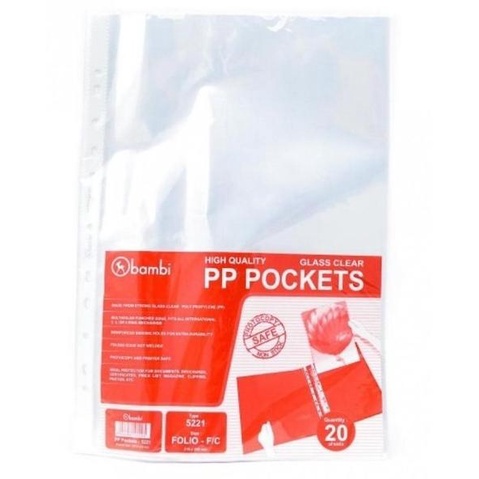 

@@@@] PP Pocket Folio/Clear Sheet Proctector Folio Bambi