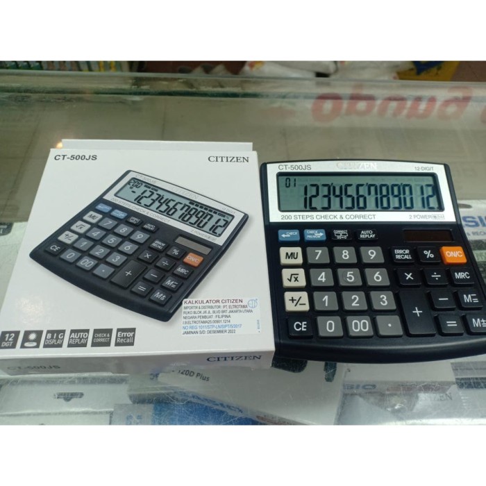 

Best Seller Original Citizen Ct-500Js Kalkulator Meja Check Correct Ct 500 Js