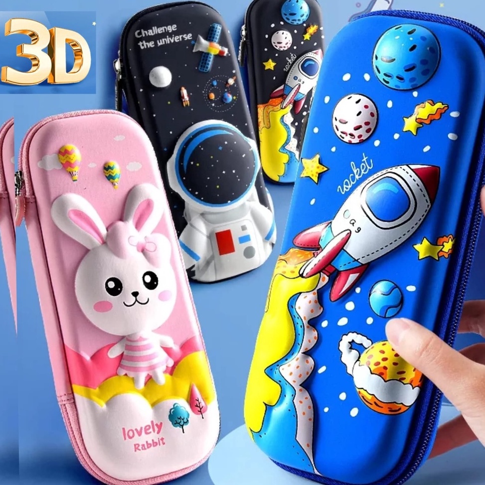 

Paling Dicari.. Kotak Pensil 3D Import Alat Tulis Sekolah Anak Motif Karakter Tempat Pensil MoTif Timbul Resleting Unicorn BQE