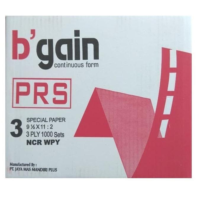 

CONTINUOUS FORM 9,5X11:2 PRS BGAIN 3 PLY 1000 SETS