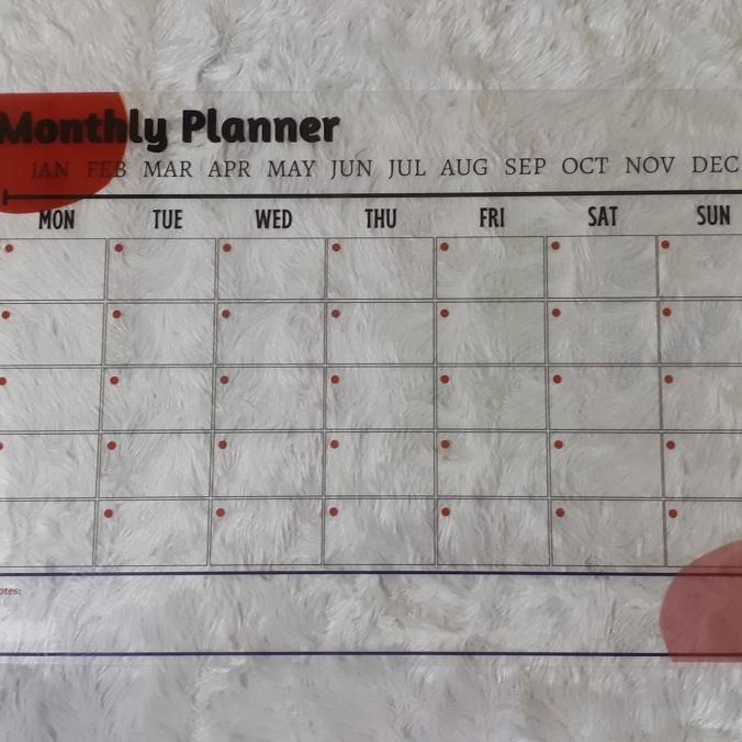 

Monthly Planner Acrylic A3 Murah
