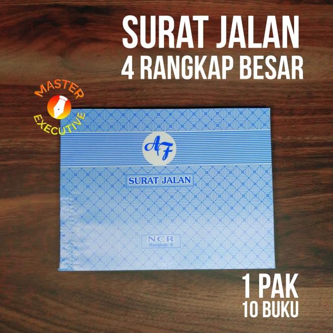 [Pak - 10 Buku] Af Buku Nota Surat Jalan 4 Ply Ncr / Rangkap B4 Besar