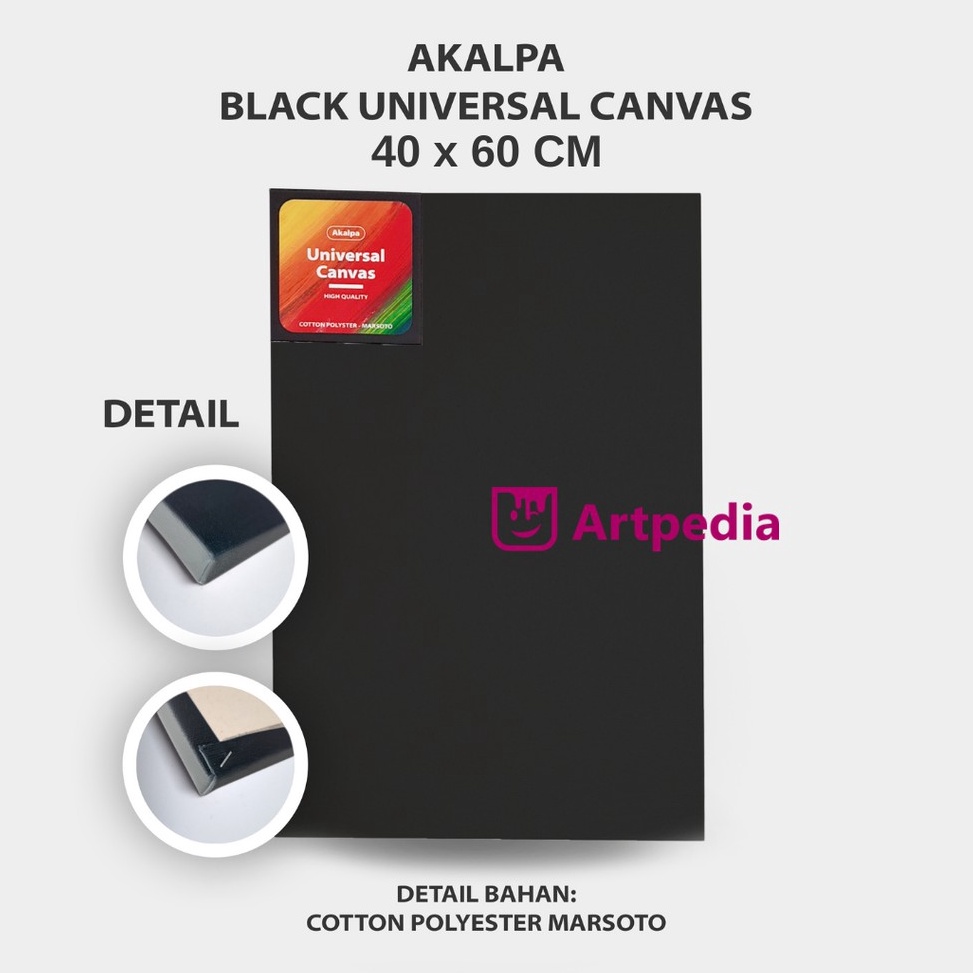 

Super Promo.. Akalpa Kanvas Lukis Hitam 40x60 cm / Canvas Black 40x60 cm ZRG