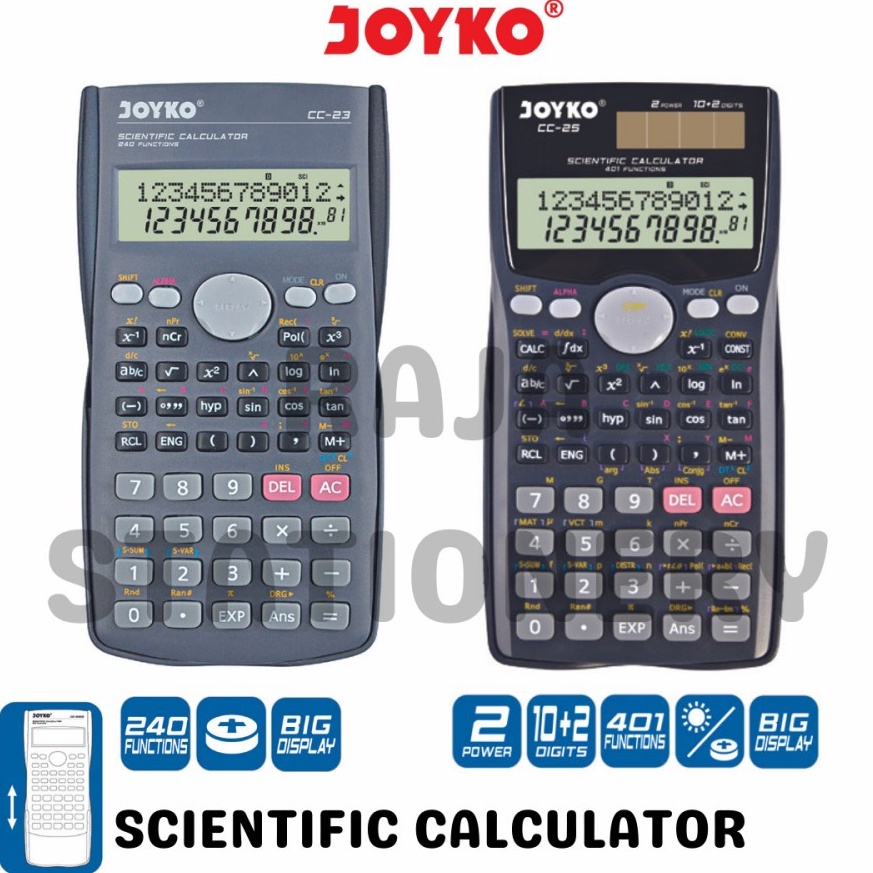 

Best Terlaris.. JOYKO SCIENTIFIC CALCULATOR / KALKULATOR ILMIAH MATEMATIKA JOYKO MURAH BERKUALITAS 35