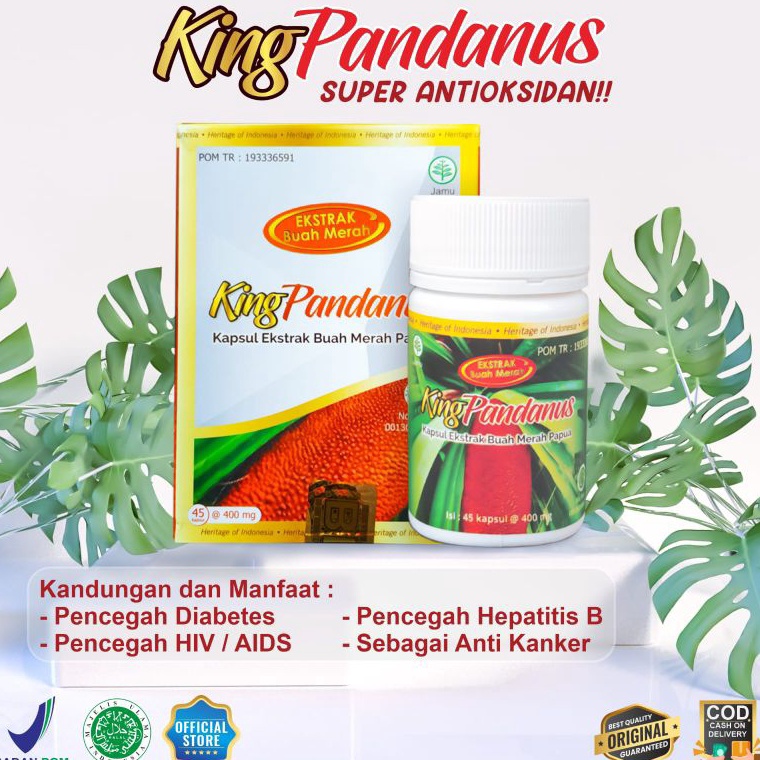 

12.12 Fasion sale KING PANDANUS KAPSUL MUJARAB ASLI BPOM | EKSTRAK BUAH MERAH PAPUA grosir