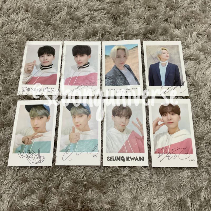 Pola Polaroid Ode to You & Caratland 2020: Jeonghan/Wonwoo/Seungkwan SEVENTEEN