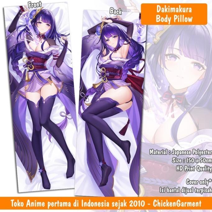 New Raiden Shogun Dakimakura 2 - Sarung Bantal Guling - Genshin Impact