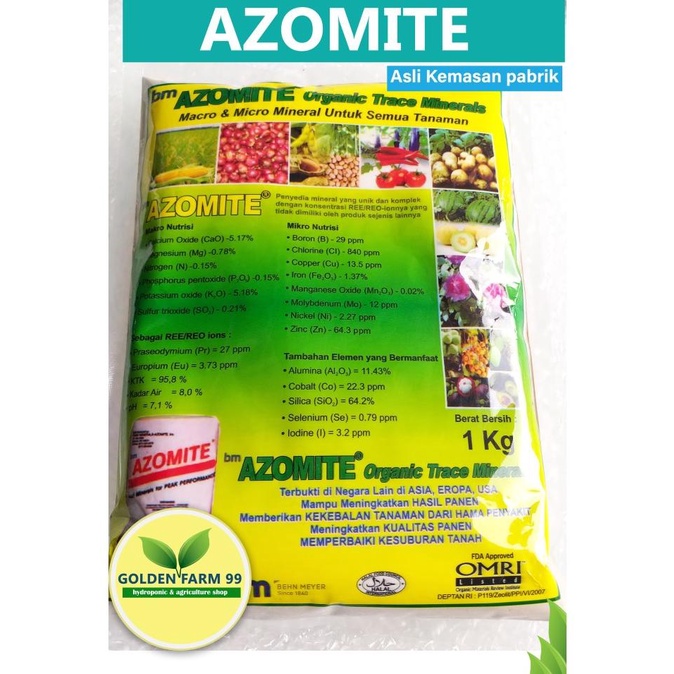 8.8 Pupuk Azomite Atau Azomite Mineral Original Pack - Kemasan 1 Kg