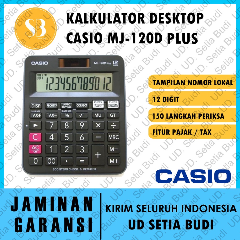 

Murah.. Kalkulator Desktop Casio MJ-120D Plus 80
