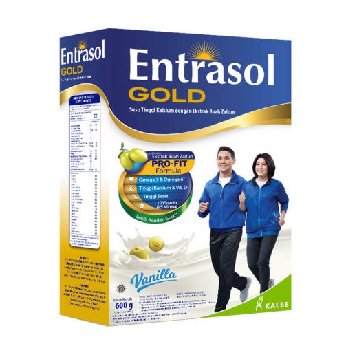 

Produk Terkini.. Entrasol Gold kemasan baru 580gr [600gr] Coklat/Vanila 65