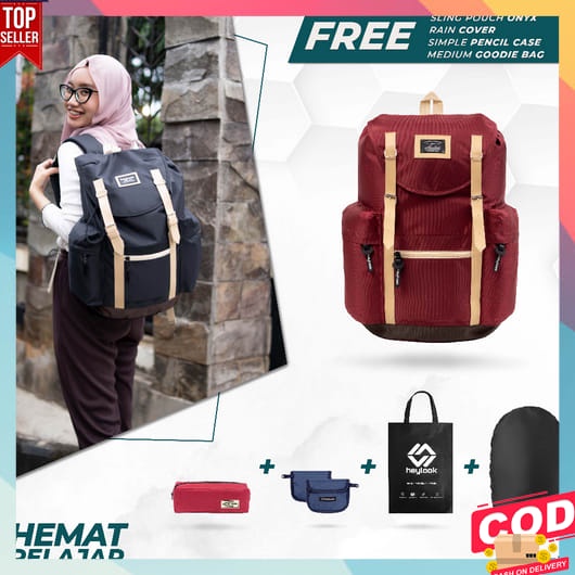 Tas Ransel Pria Distro Keren Terbaru 2023 Sekolah Dewasa Backpack Muat Laptop Remaja Style Korea Per
