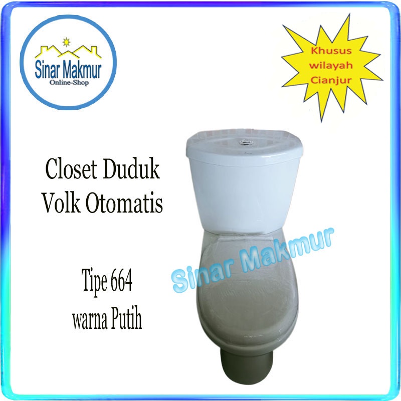 Kloset Closet Duduk Toilet WC Otomatis (VOLK)