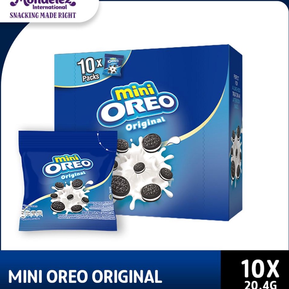 

➝Best PRIZD Mini Oreo Biskuit Original Pcs 20.4g Untuk Traveling X 10 K82 ≛Diskon