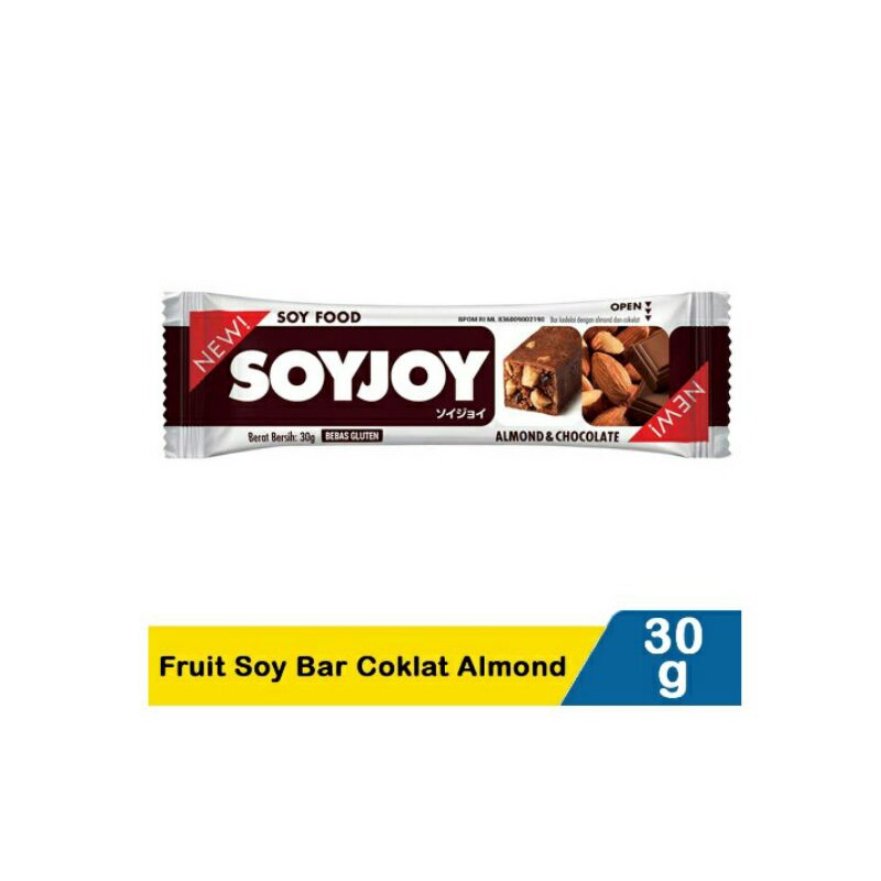 

Soyjoy Fruit Soy Bar Coklat Almond 30G