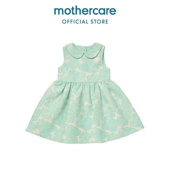 Mothercare Mint-Green Jacquard Dress - Dress Bayi Perempuan (Hijau)