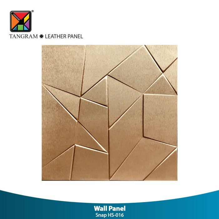 PROMO TANGRAM LEATHER PANEL DINDING KEDAP SUARA SNAP HS-016 60X60CM TERBARU
