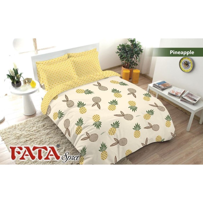 HOT SALE BEDCOVER SET FATA PINEAPPLE 180X200 & 160X200 TERBARU