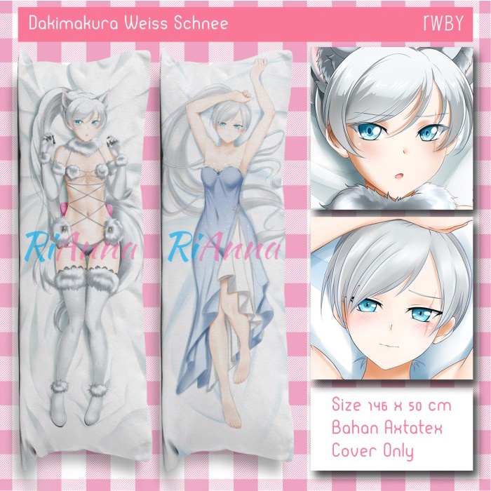 FLASH SALE!!! DAKIMAKURA WEISS SCHNEE (RWBY) #1 TERMURAH