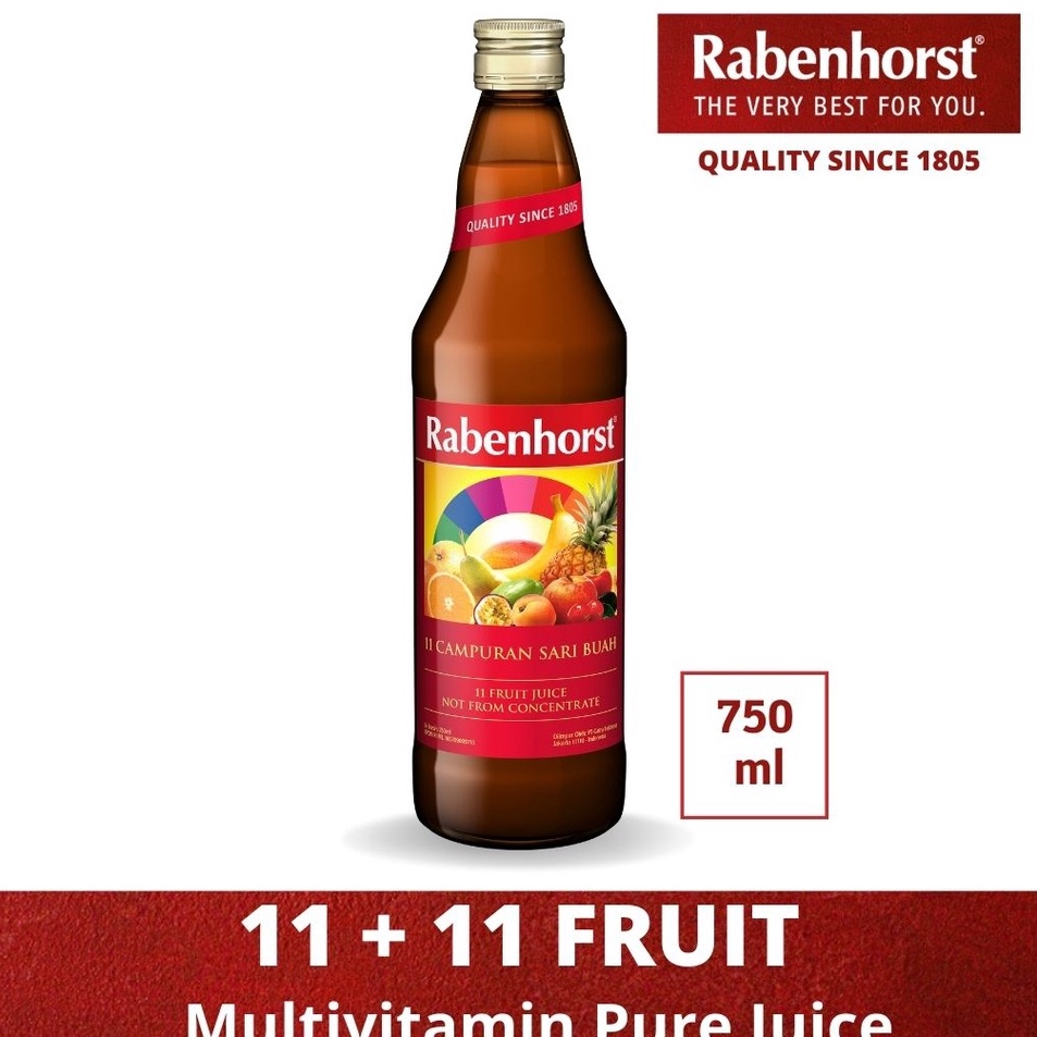 

❈Harga Murah LCZDJ Rabenhorst 11 Plus 11 Fruit (Yellow) Multivitamin Pure Juice 750ml Z58 ✭Ready stock