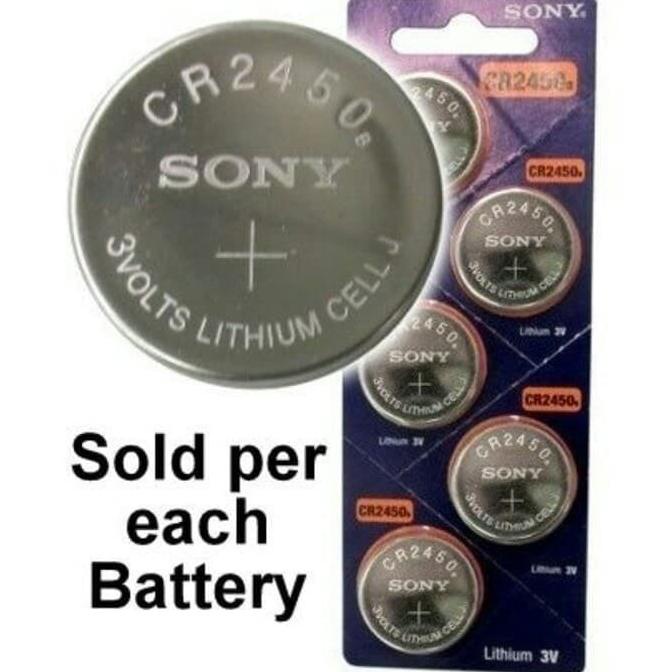 Terbaru Cr2450 Lithium Original - Batere Sony Cr-2450 Satuan