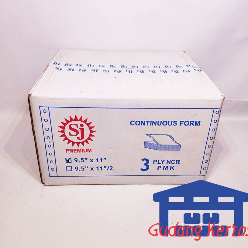

Serba Murah.. SJ Premium Continuous Form 9.5" x 11" 3 Ply NCR 9HI