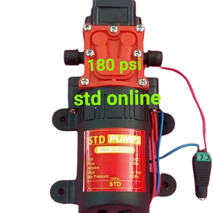 _ LC DINAMO POMPA DC 12V 180 PSI RED PUMP DINAMU STEAM DC 180PSI ⁑ •