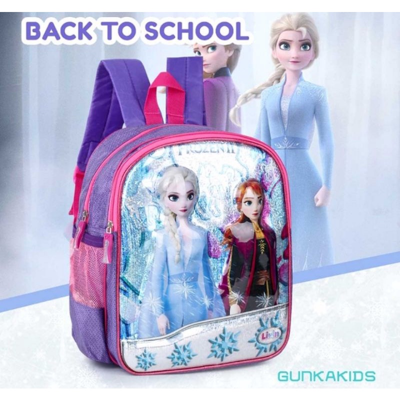 Tas Sekolah Anak Perempuan PAUD,TK Karakter Frozen original brand Bandung