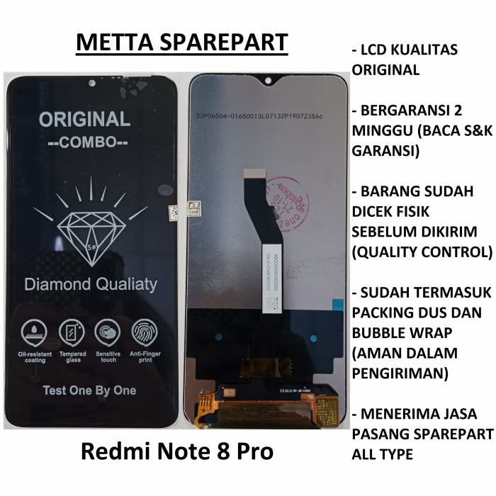 Original OEM LCD Touchscreen Xiaomi Redmi Note 8 Pro