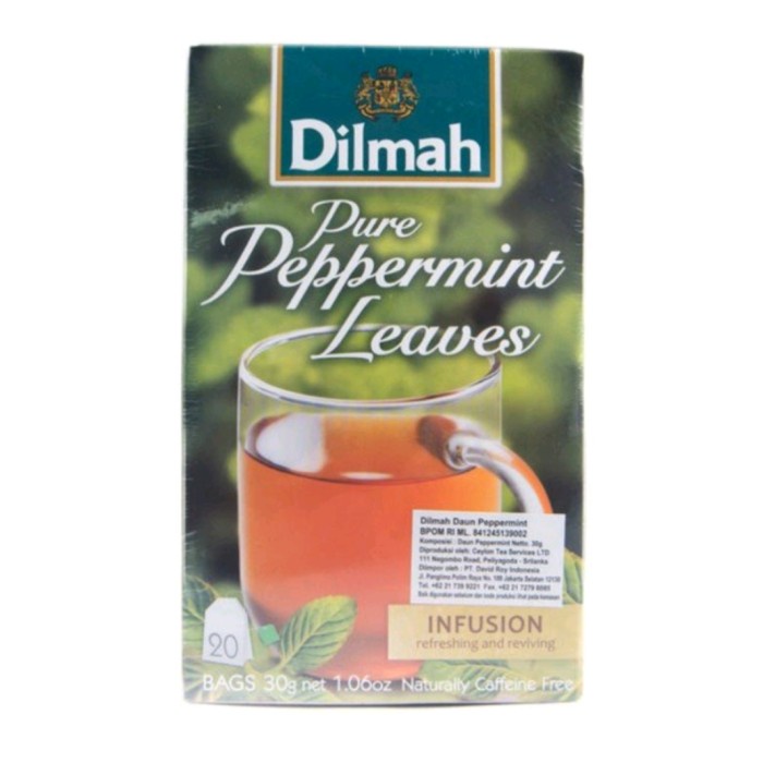 

Dilmah Pure Rnt Leaves Infusion Tea 30Gr (20 Bags) Teh Celup)