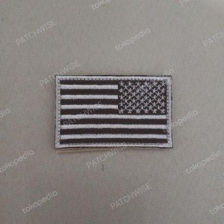 <<<<<] Patch bordir bendera Amerika USA | US Flag reverse