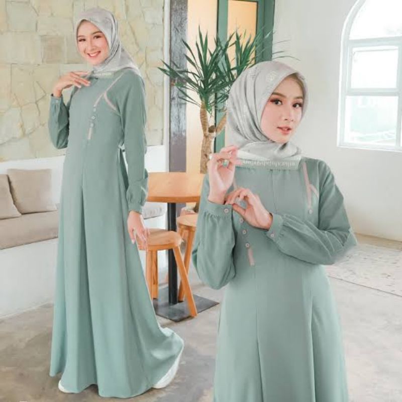 GAMIS SAGE GREEN MUSLIM AYUMI 384 ETHICA