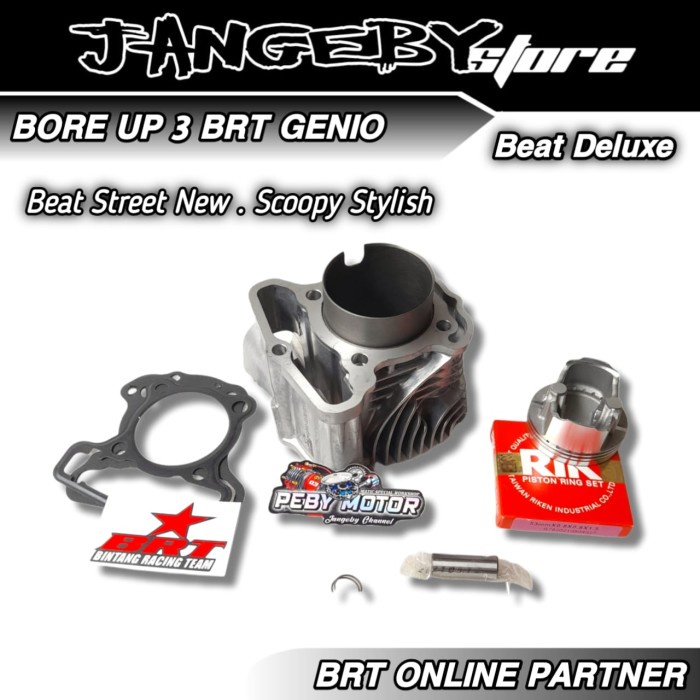 Terlaris Pistonku Paket Bore Up Brt 3 Genio Beat Deluxe Beat Street New Scoopy Stylish