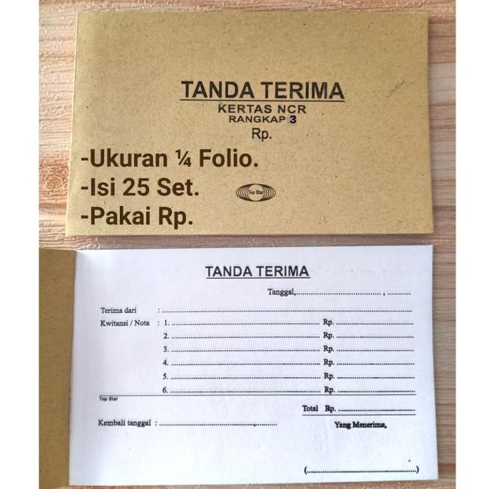 

:<:<:<:<] Buku Tanda Terima Folio, Rangkap 3 "Rp