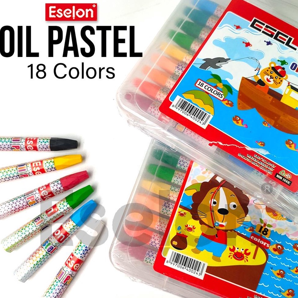 

Crayon / Oil Pastel / Crayon Eselon 18 colors abphs